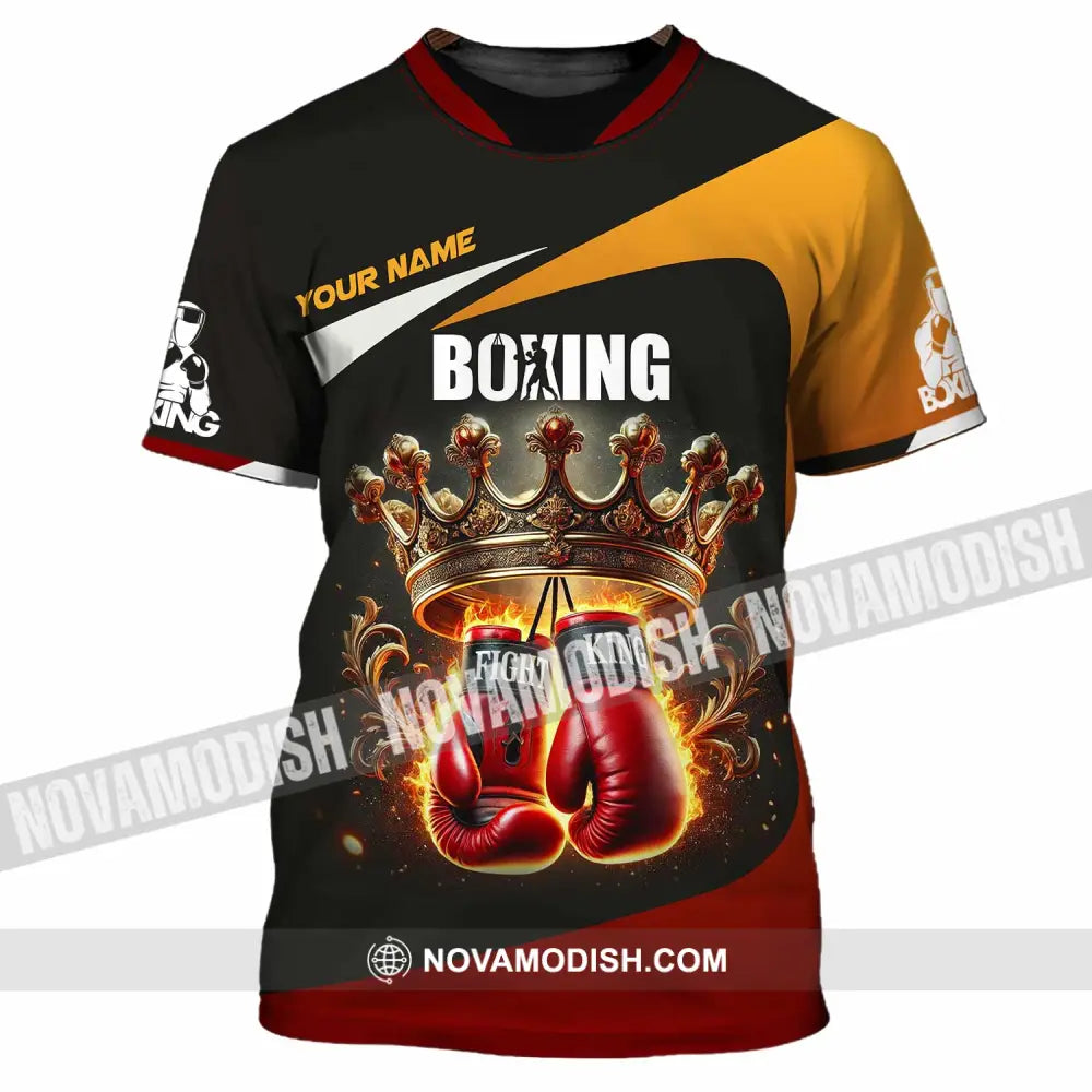 Unisex Shirt Custom Name Boxing Polo Long Sleeve T-Shirt / S T-Shirt