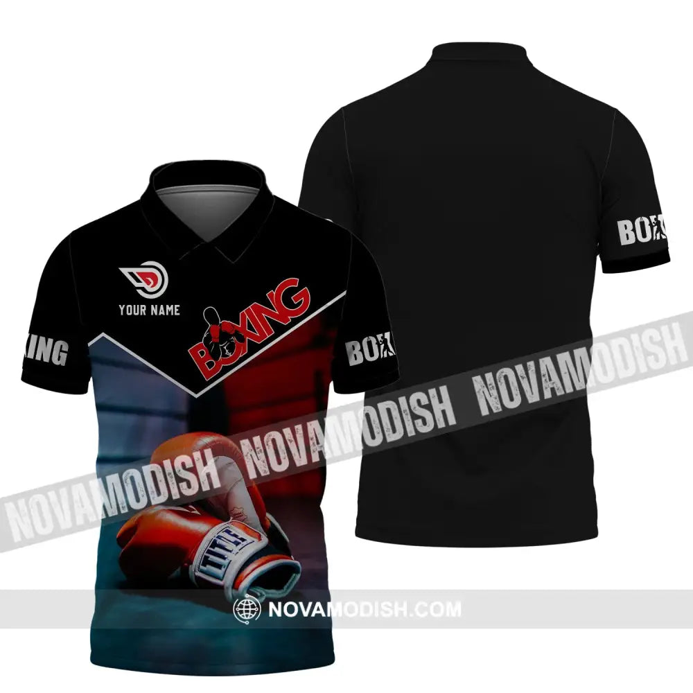 Unisex Shirt - Custom Name Shirt - Boxing Shirt Polo Shirt / S T-shirt