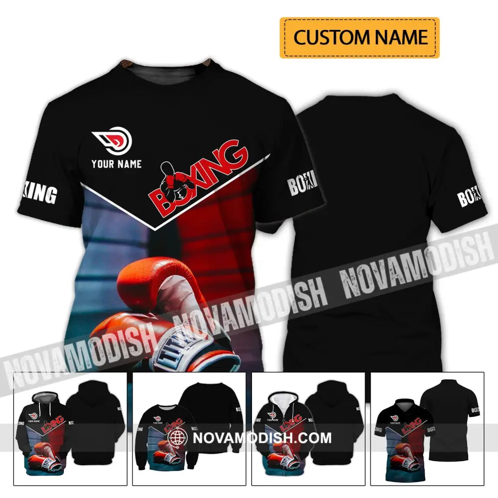 Unisex Shirt - Custom Name Shirt - Boxing Shirt T-shirt