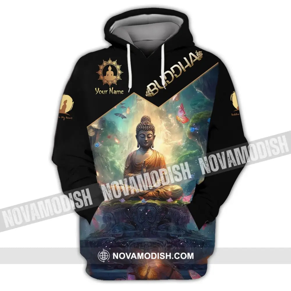 Unisex Shirt - Custom Name Buddha Believer Hoodie / S T-Shirt