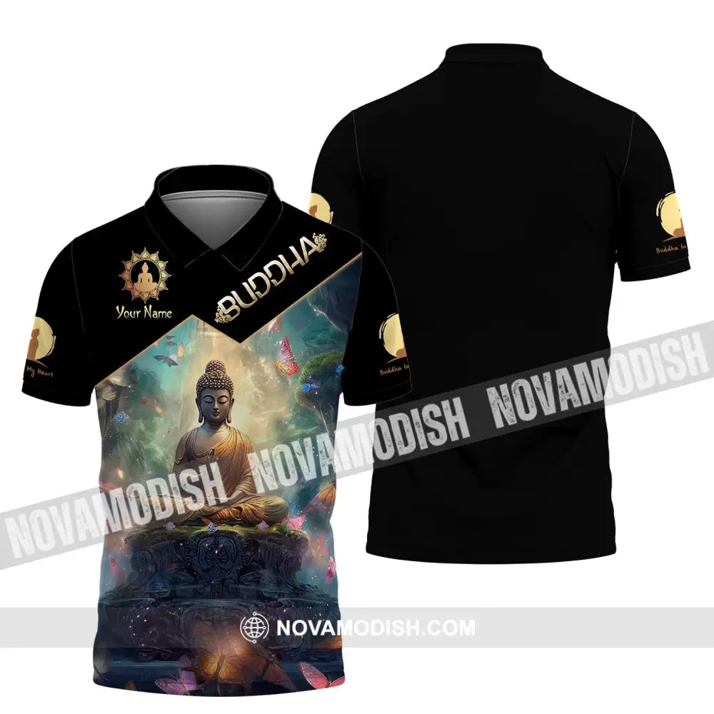 Unisex Shirt - Custom Name Buddha Believer Polo / S T-Shirt