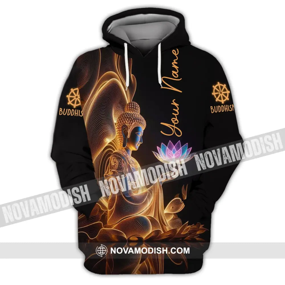 Unisex Shirt - Custom Name Buddha Hoodie / S T-Shirt