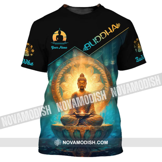 Unisex Shirt Custom Name Buddha Polo Long Sleeve Buddhist T-Shirt / S T-Shirt