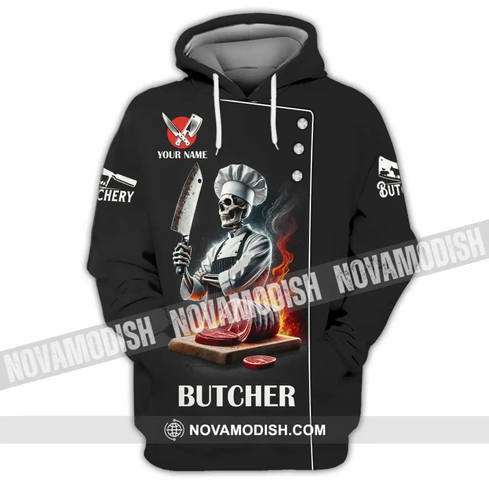 Unisex Shirt Custom Name Butcher Gift Hoodie / S T-Shirt