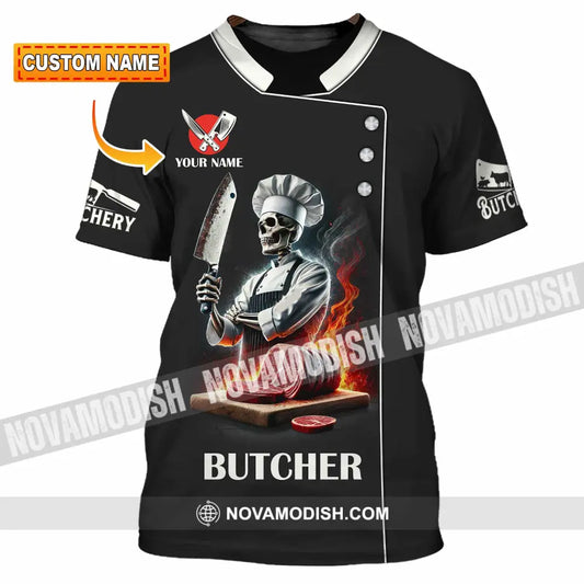 Unisex Shirt Custom Name Butcher Gift T-Shirt