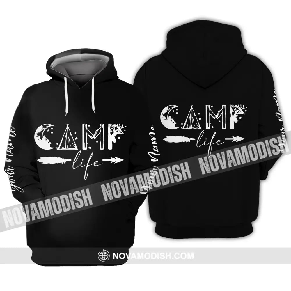 Unisex Shirt - Custom Name Shirt - Camping Shirt Camping Life Gift For Camping Lover Hoodie / S T-shirt