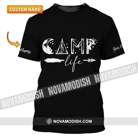 Unisex Shirt - Custom Name Shirt - Camping Shirt Camping Life Gift For Camping Lover T-shirt