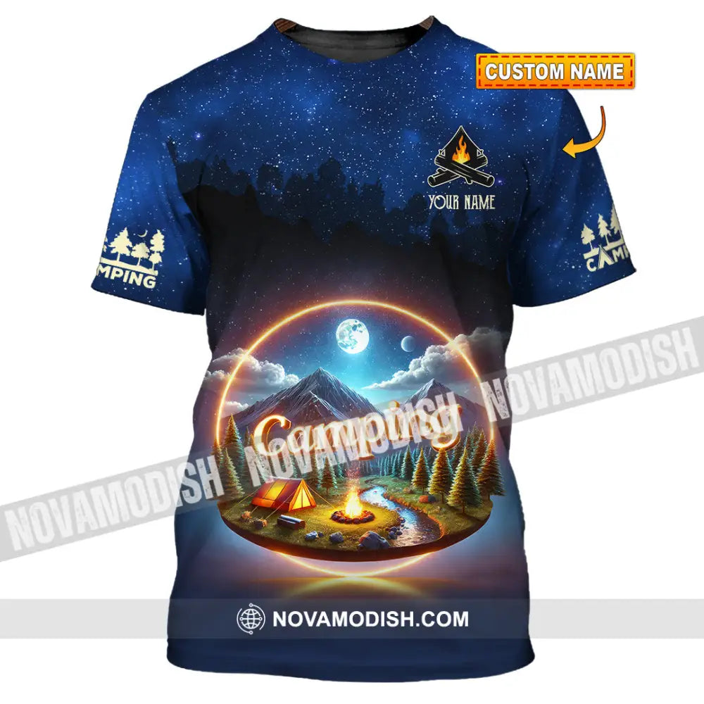 Unisex Shirt Custom Name Camping Team Uniform T-Shirt