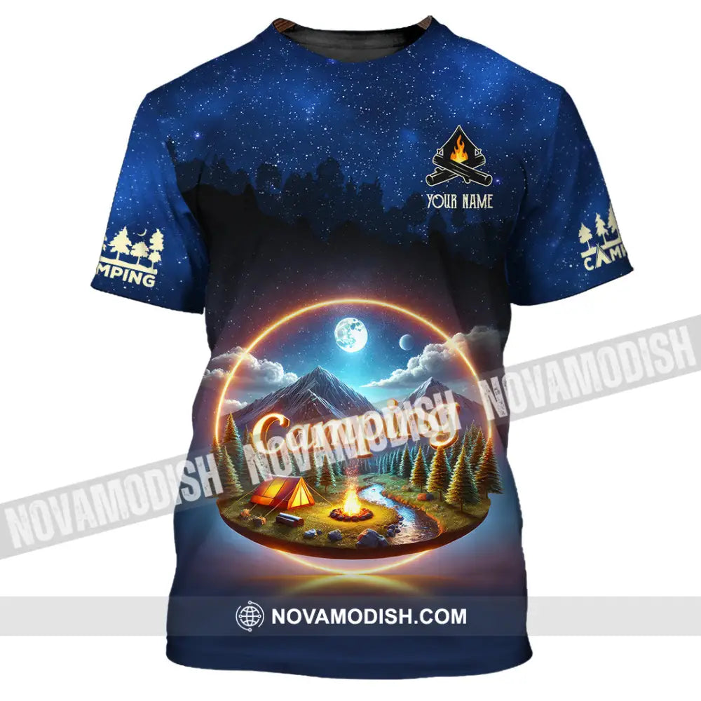 Unisex Shirt Custom Name Camping Team Uniform T-Shirt / S T-Shirt