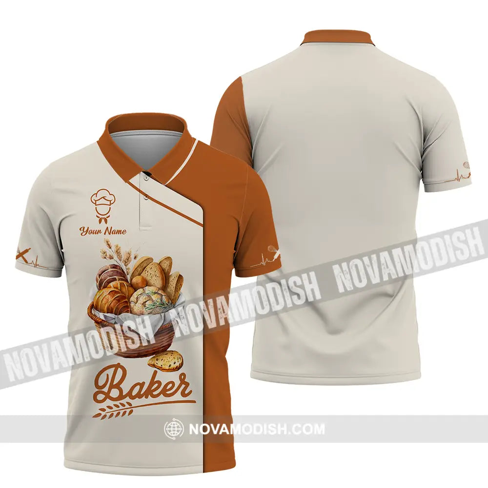 Unisex Shirt - Custom Name Chef Shirt Bakers Shirt Polo Shirt / S T-shirt
