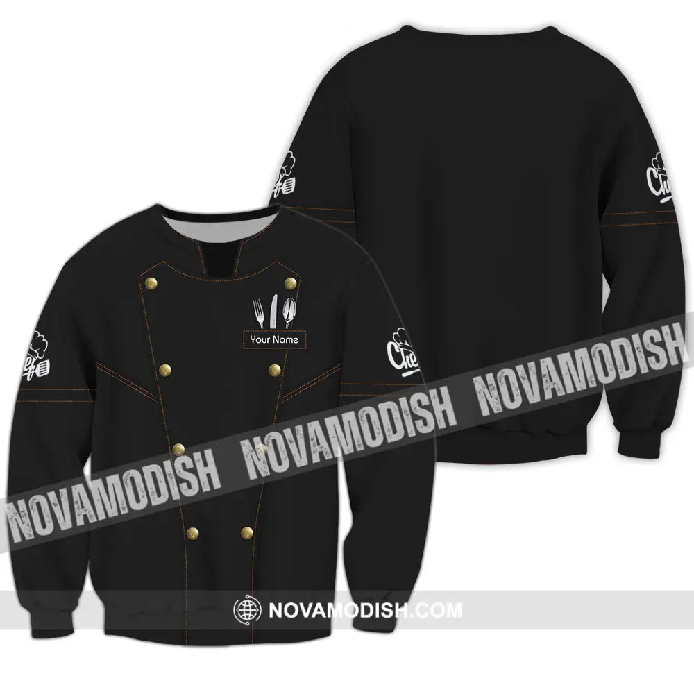Unisex Shirt - Custom Name Chef Shirt Basic Long Sleeve / S T-shirt