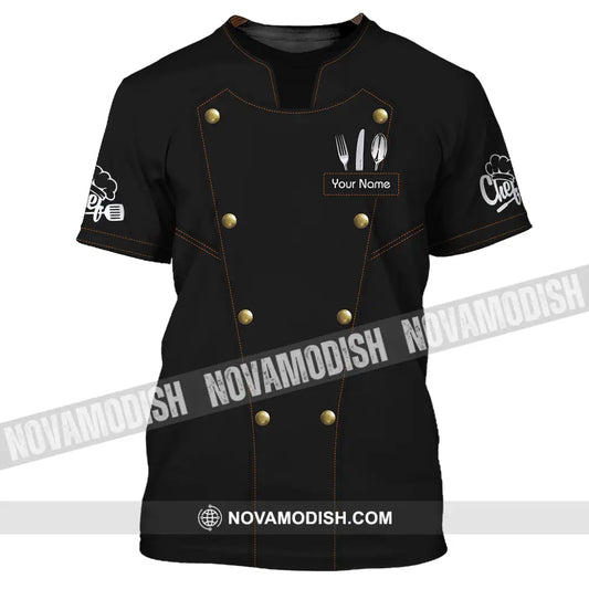 Unisex Shirt - Custom Name Chef Shirt Basic T-Shirt / S T-shirt
