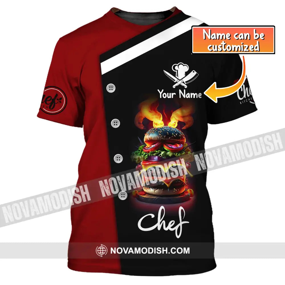 Unisex Shirt Custom Name Chef Chefs Gift Apparel T-Shirt