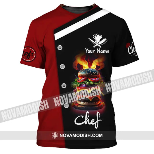 Unisex Shirt Custom Name Chef Chefs Gift Apparel T-Shirt / S