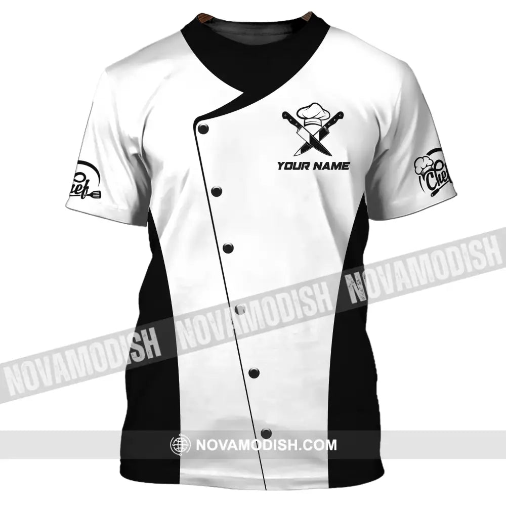 Unisex Shirt - Custom Name Chef Shirt Classic Chef Shirt T-Shirt / S T-shirt