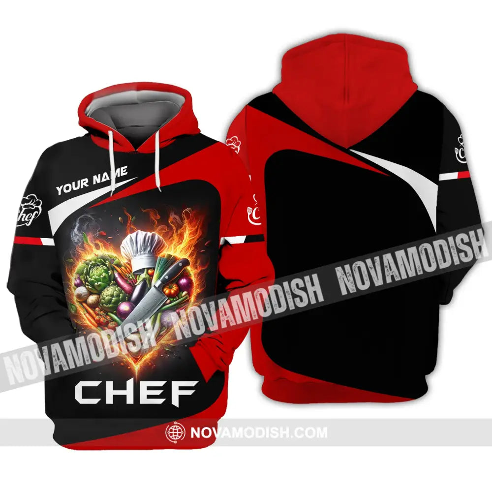 Unisex Shirt Custom Name Chef For Chefs Apparel Gift Cooking Lovers Hoodie / S T-Shirt