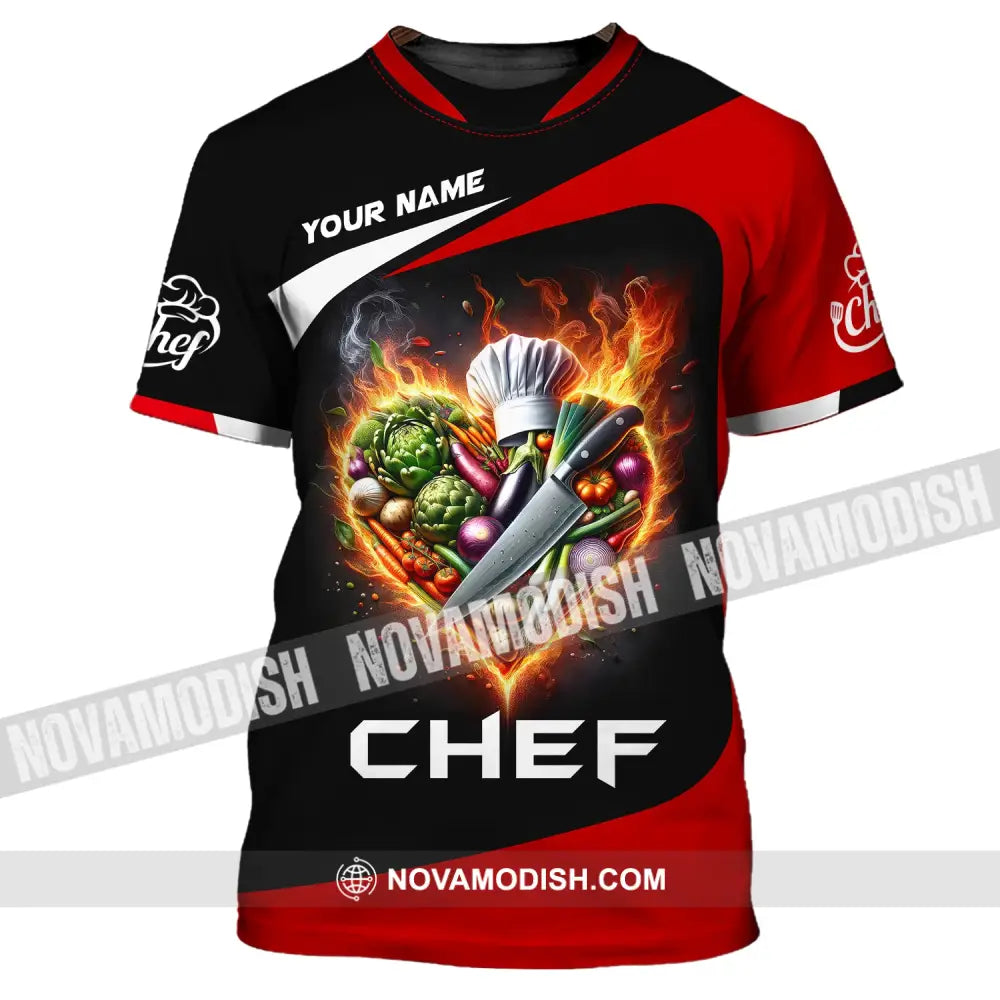 Unisex Shirt Custom Name Chef For Chefs Apparel Gift Cooking Lovers T-Shirt / S