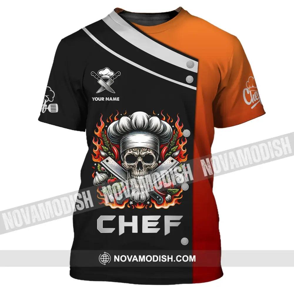 Unisex Shirt Custom Name Chef For Chefs Apparel Gift Cooking Lovers T-Shirt / S