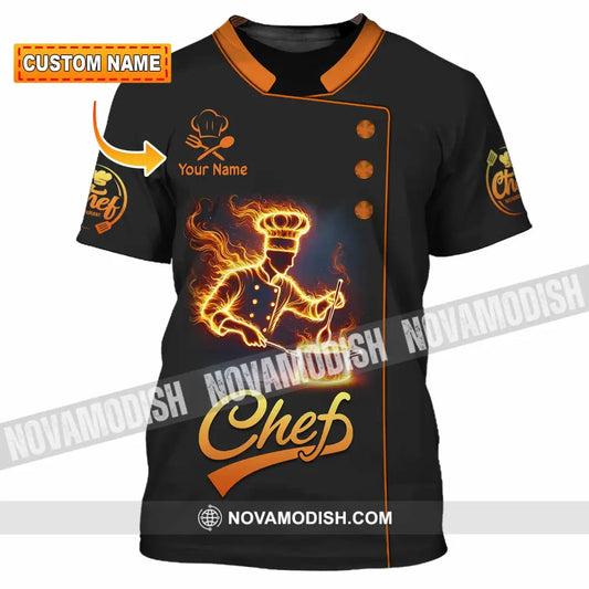 Unisex Shirt Custom Name Chef Gift For Chefs T-Shirt