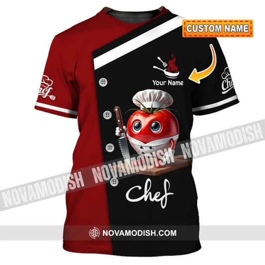 Unisex Shirt Custom Name Chef Gift T-Shirt