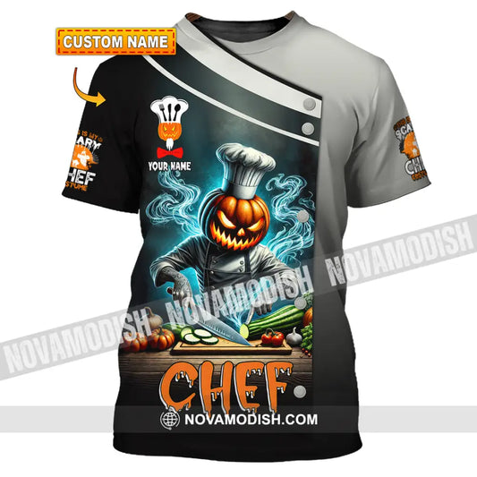 Unisex Shirt Custom Name Chef Halloween Polo Long Sleeve Cooking Love T-Shirt T-Shirt