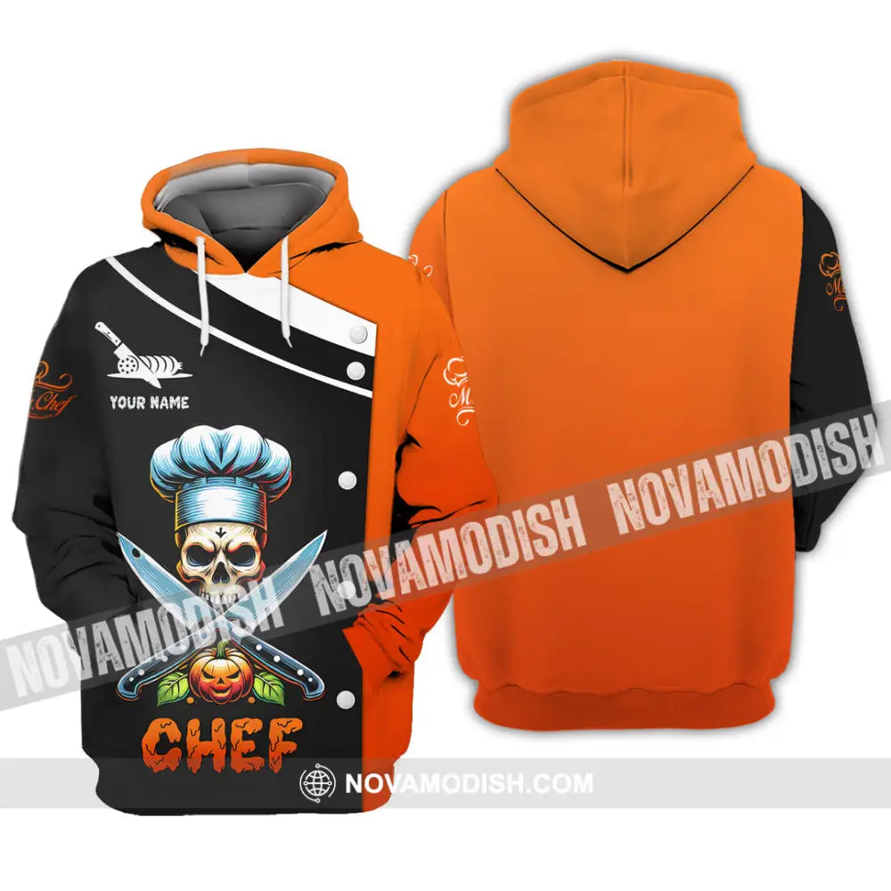 Unisex Shirt Custom Name Chef Halloween T-Shirt Gift For Hoodie / S T-Shirt