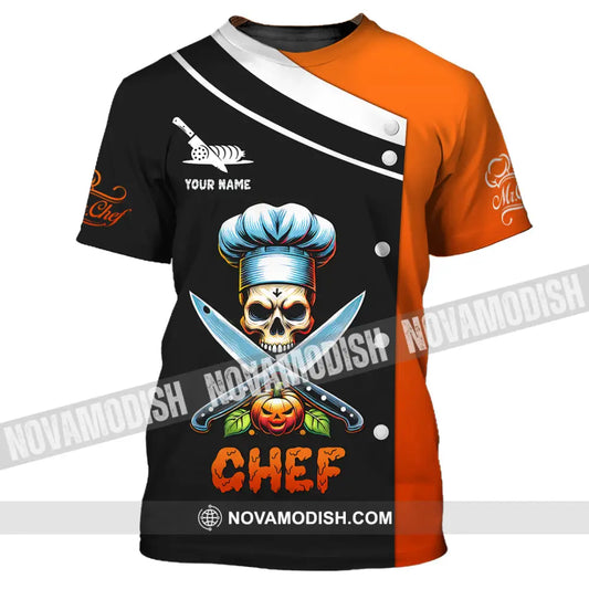 Unisex Shirt Custom Name Chef Halloween T-Shirt Gift For / S T-Shirt