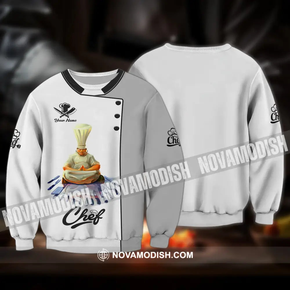 Unisex Shirt - Custom Name Shirt - Chef Meditate Long Sleeve / S T-shirt