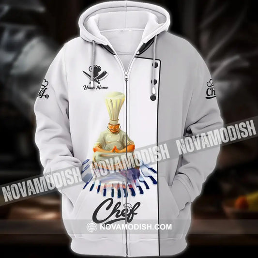 Unisex Shirt - Custom Name Shirt - Chef Meditate Zipper Hoodie / S T-shirt