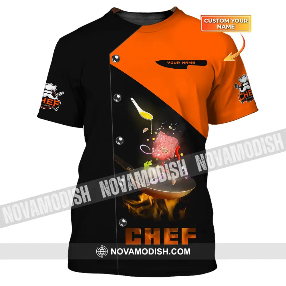 Unisex Shirt Custom Name Chef Pride Polo Gift For Cooking Lovers T-Shirt