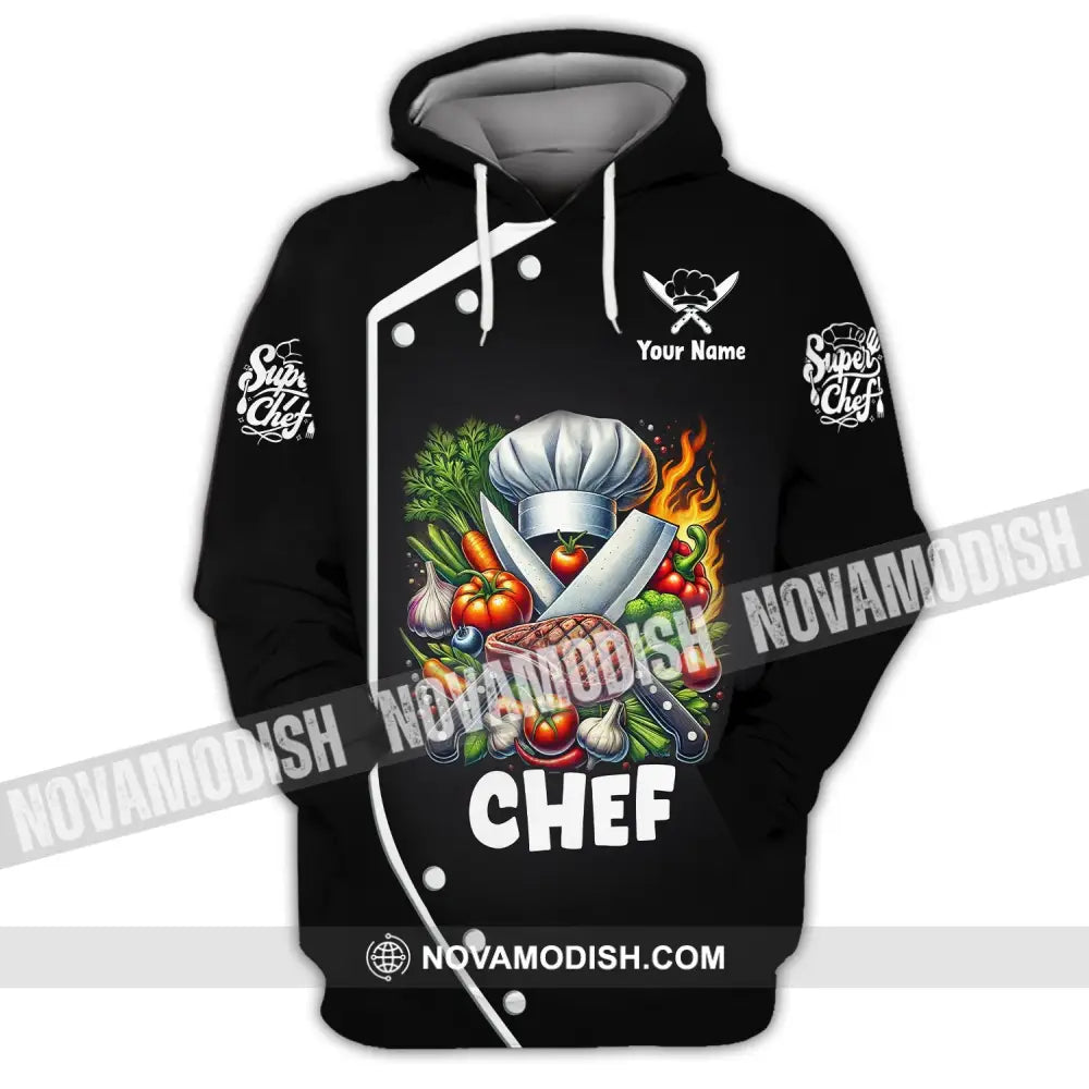 Unisex Shirt Custom Name Chef T-Shirt Hoodie Long Sleeve / S T-Shirt