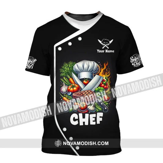 Unisex Shirt Custom Name Chef T-Shirt Hoodie Long Sleeve / S T-Shirt