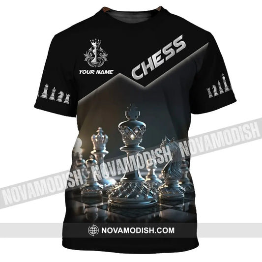 Unisex Shirt Custom Name Chess T-Shirt For Club Lover Clothing / S