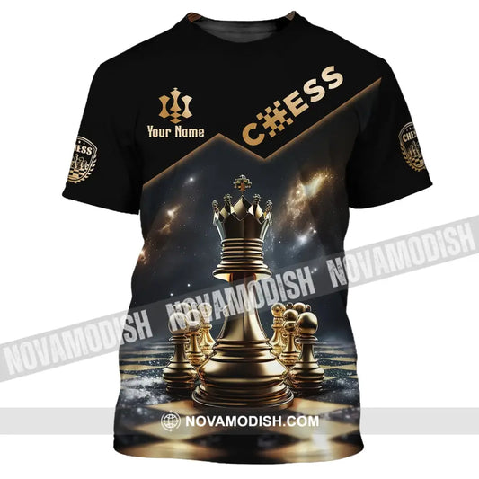 Unisex Shirt Custom Name Chess T-Shirt Game King / S