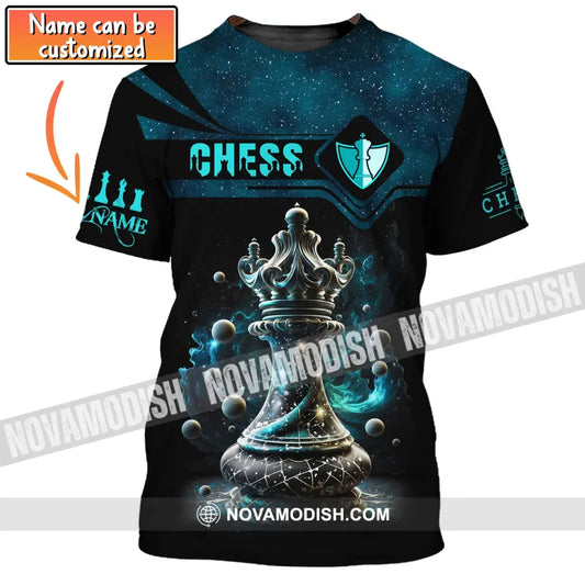 Unisex Shirt Custom Name Chess T-Shirt Player Club Checkmate