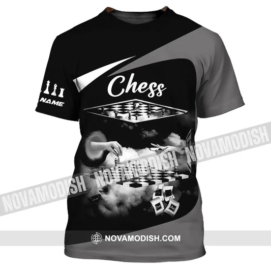 Unisex Shirt Custom Name Chess T-Shirt Player Club Checkmate Polo / S