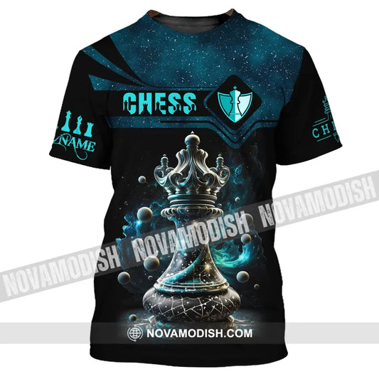 Unisex Shirt Custom Name Chess T-Shirt Player Club Checkmate / S