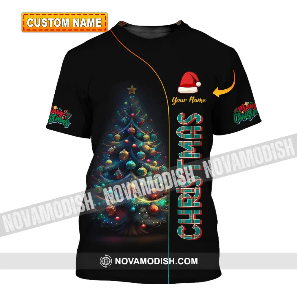 Unisex Shirt - Custom Name Christmas Night T-Shirt