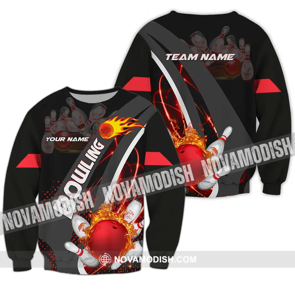 Unisex Shirt - Custom Name Shirt Classic Bowling Lover Long Sleeve / S T-shirt