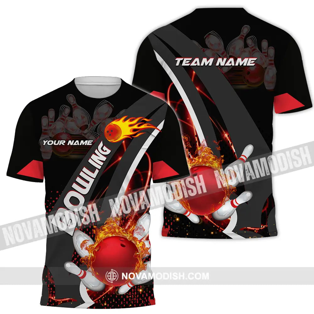Unisex Shirt - Custom Name Shirt Classic Bowling Lover T-Shirt / S T-shirt