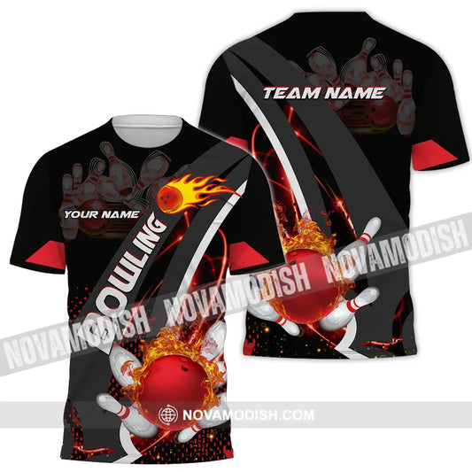 Unisex Shirt - Custom Name Shirt Classic Bowling Lover T-Shirt / S T-shirt