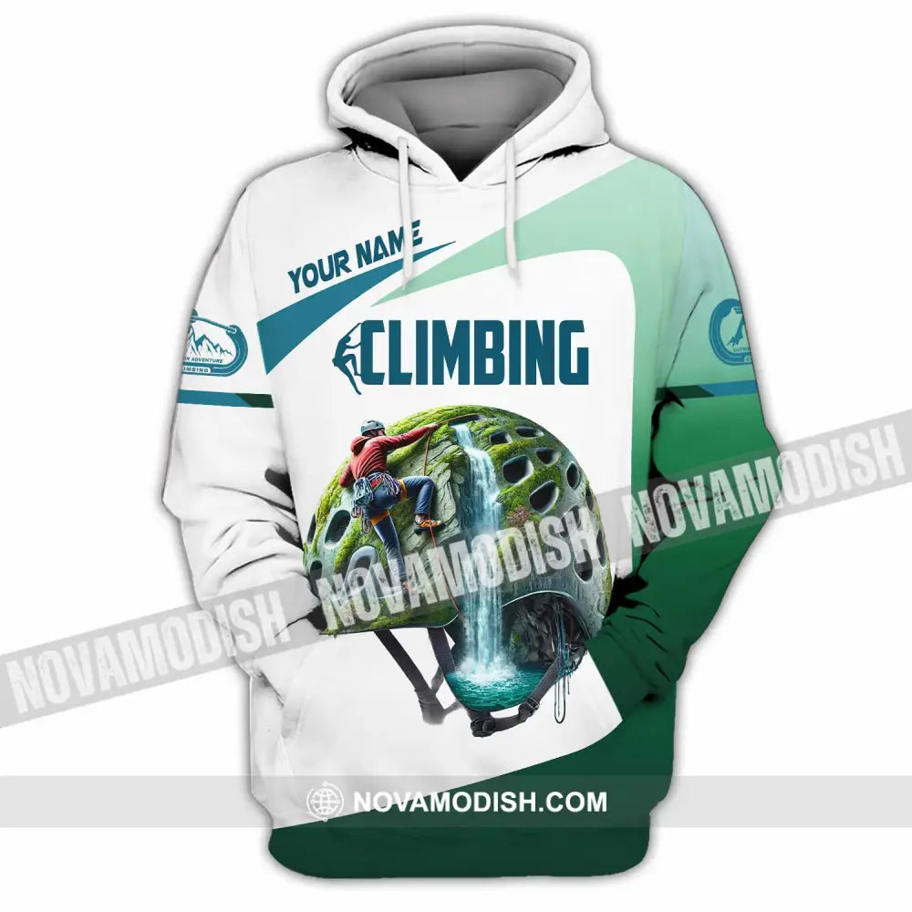 Unisex Shirt Custom Name Climbing Gift For Lover Hoodie / S T-Shirt
