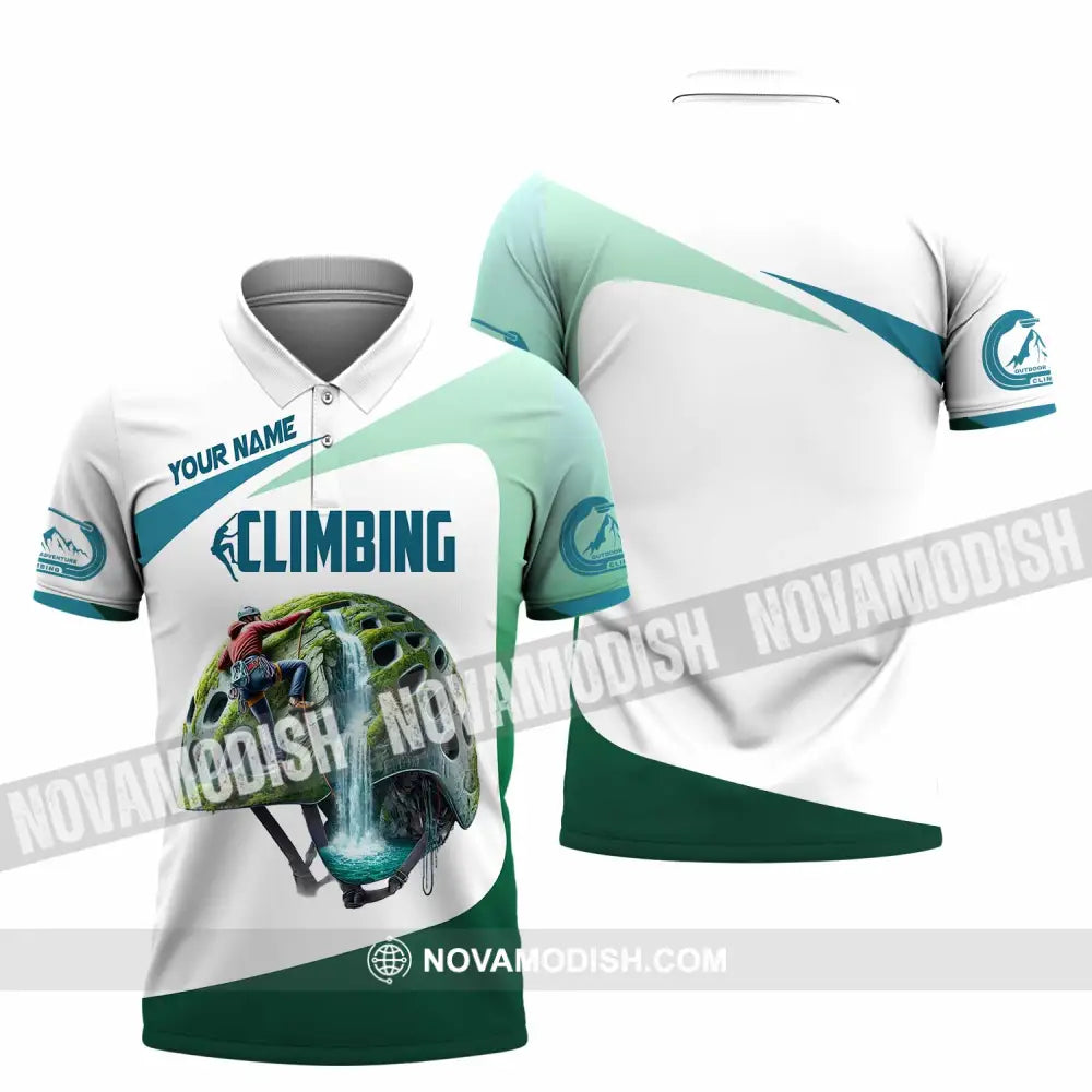 Unisex Shirt Custom Name Climbing Gift For Lover Polo / S T-Shirt