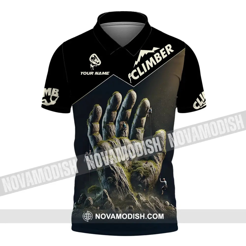 Unisex Shirt Custom Name Climbing Gift For Lover Polo / S T-Shirt