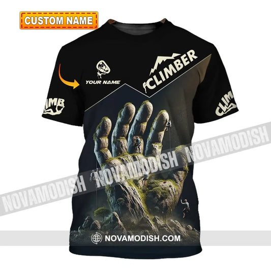Unisex Shirt Custom Name Climbing Gift For Lover T-Shirt