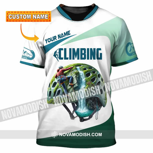 Unisex Shirt Custom Name Climbing Gift For Lover T-Shirt