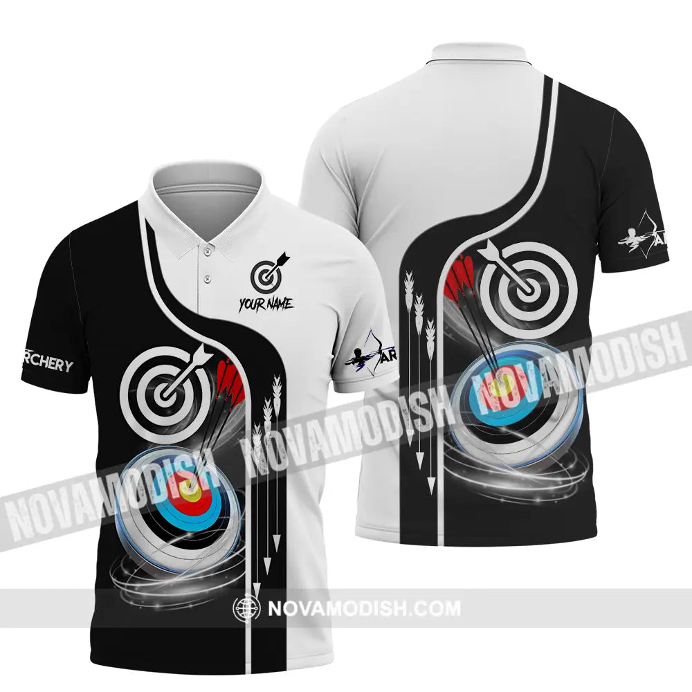 Unisex Shirt - Custom Name Color Sport Shirt Archery Classic Polo Shirt / S T-shirt