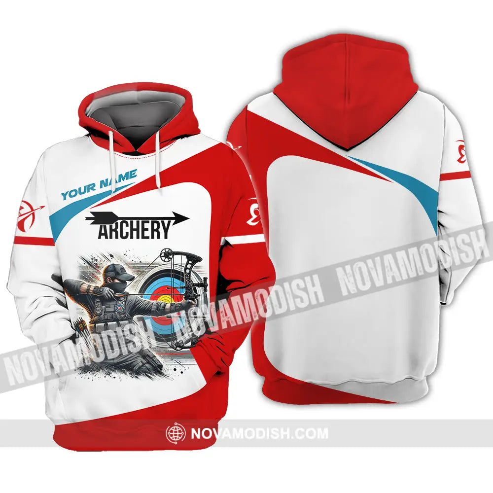 Unisex Shirt - Custom Name Color Sport Shirt Archery Lover Hoodie / S T-shirt