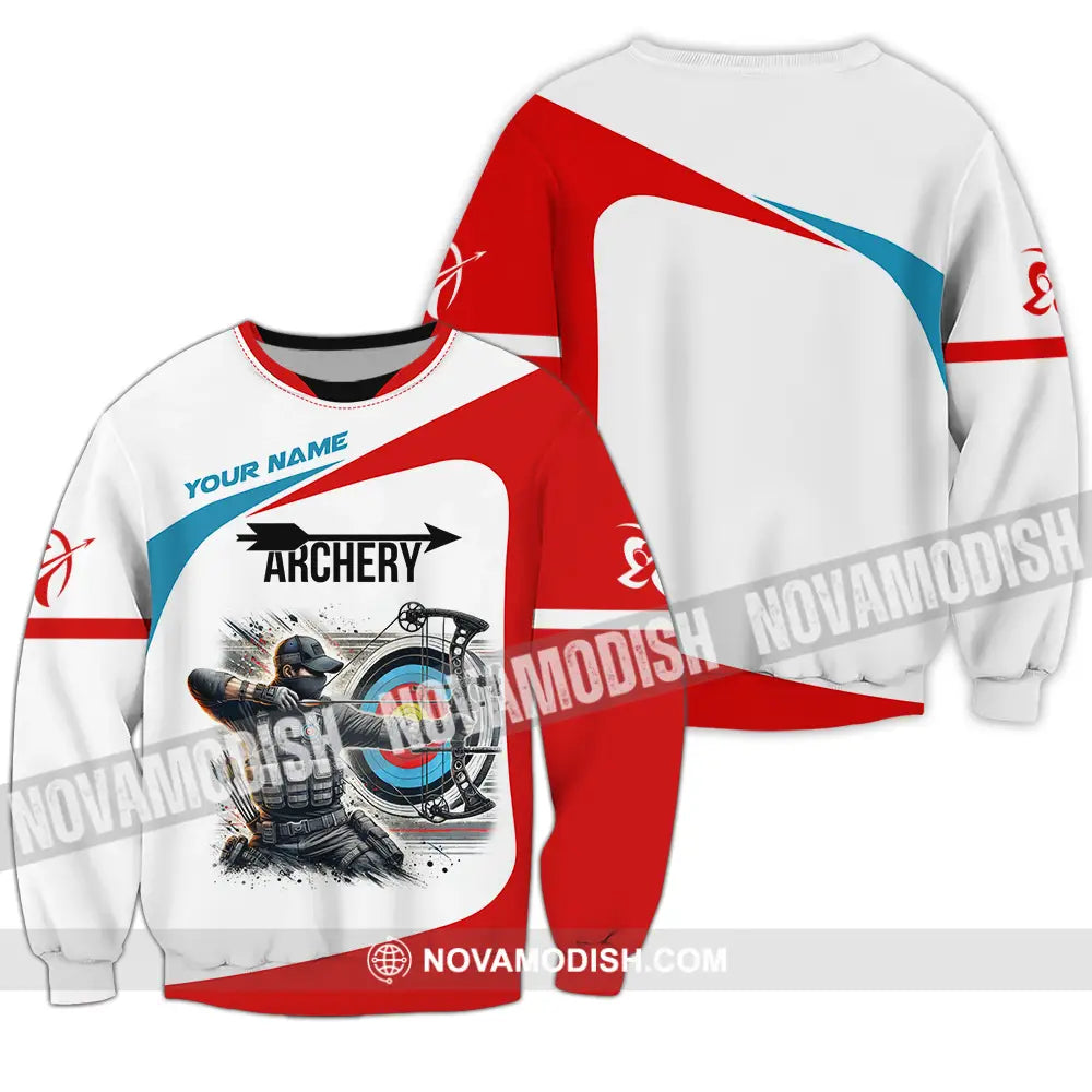 Unisex Shirt - Custom Name Color Sport Shirt Archery Lover Long Sleeve / S T-shirt