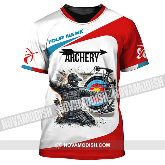 Unisex Shirt - Custom Name Color Sport Shirt Archery Lover T-Shirt / S T-shirt